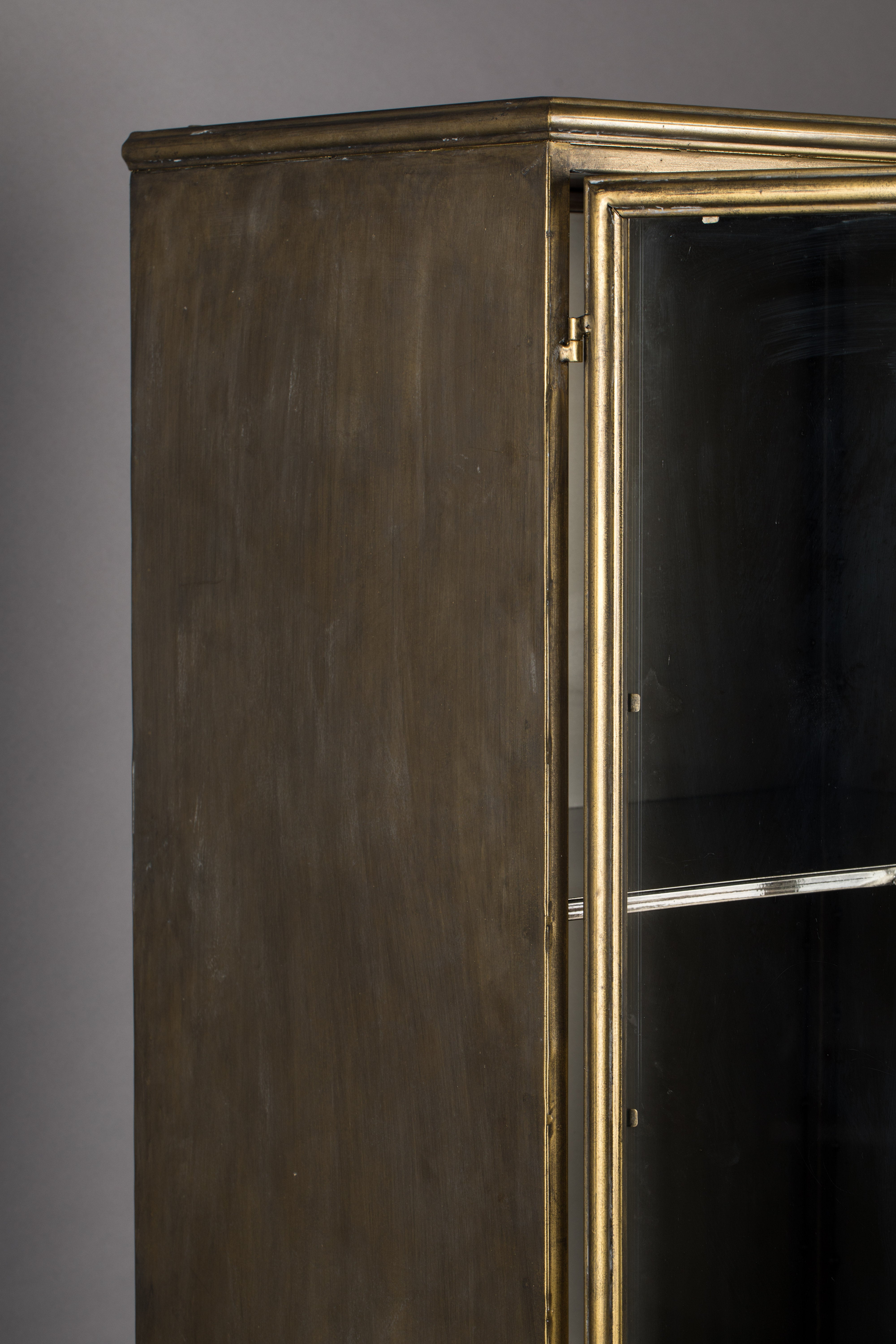 Dutchbone Gertlush Brass & Clear Class Cabinet